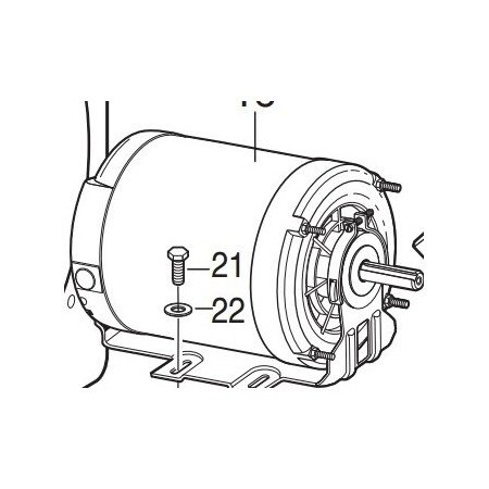 Allegro Industries Motor, 951604 9516-04